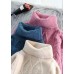 For Work high neck beige knitwear plus size spring knitted pullover