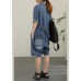 Modern Blue Pockets shorts Jumpsuit Shorts Summer