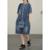 Modern Blue Pockets shorts Jumpsuit Shorts Summer